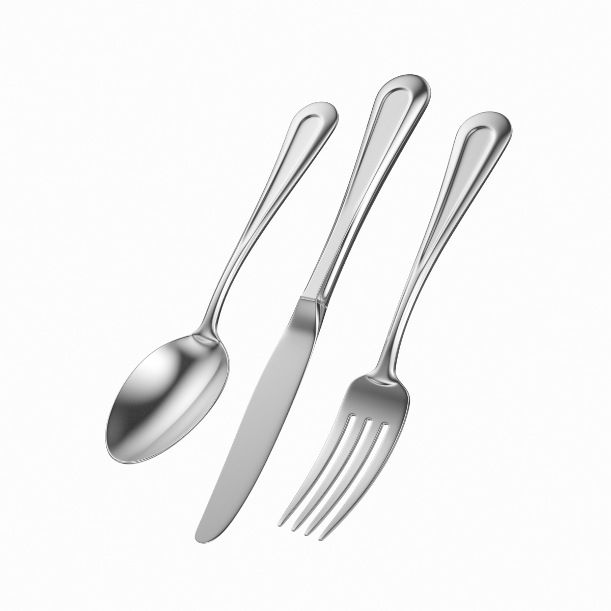 Spoon and fork cabinet handles