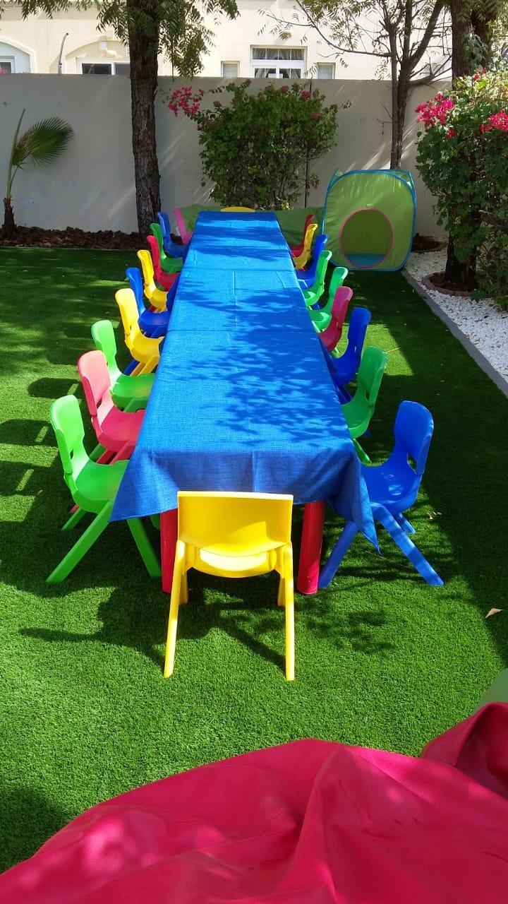 Birthday package (Kids tables and chairs ) Creative Cater Event Rentals